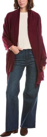Amicale Cashmere Plain Weave Solid Cashmere Wrap