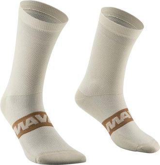 Mavic Essential Mid Socks Velosocken - Unisex | grau/beige