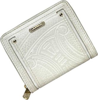 Celine White Leather Wallet (Bi-Fold) (Pre-Owned)