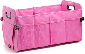 OEM Organizador Plegable Para Maletero De Coche De 40 L Con M&uacute;ltiples Compartimentos, Apto Para Todo Tipo De Veh&iacute;culos (rosa)
