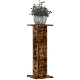 vidaXL Vidaxl - Supporti per Piante 2 pz Rovere Fumo 30x30x80 cm in Truciolato