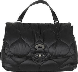 Zanellato Lunaria Postina - Dames - Handtassen - Zwart - ONE Size - Katoen - Tassen