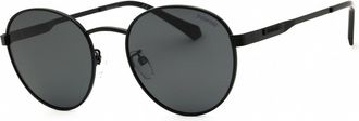 Polaroid Polarized Grey Round Unisex Sunglasses PLD 2144/G/S/X 0003/M9 52