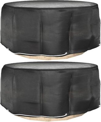 vidaXL Coperture Mobili da Giardino 2pz 10 Occhielli &Oslash;260x90cm Rotonde - Vidaxl