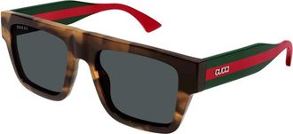 Gucci Stijlvolle zonnebril - Dames - Accessoires - Bruin - Maat: 53 MM