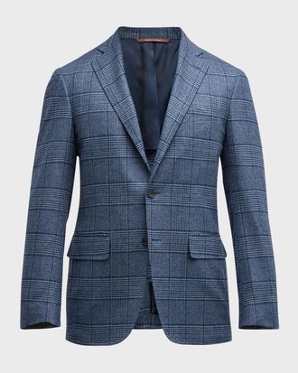 Canali Men & apos;s Large Plaid Sport Coat