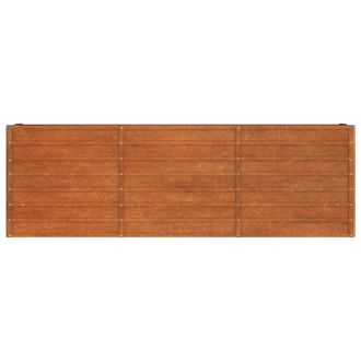 Berkfield Home Garden Raised Bed Rusty 240x40x77 cm Corten Steel in Brown | Size: 240 x 40 x 77 cm