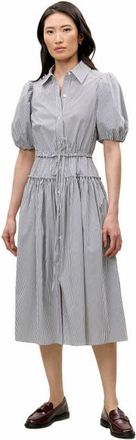 Rebecca Taylor Poplin Shirt Dress in Blue Stripe at Nordstrom, Size X-Small