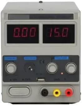OEM Fuente De Alimentaci&oacute;n De Laboratorio, Control De Voltaje Ajustable, Pantalla Led, Gris
