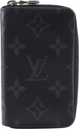 Louis Vuitton Black Monogram Eclipse Pvc Long Wallet (Bi-Fold) (Pre-Owned)