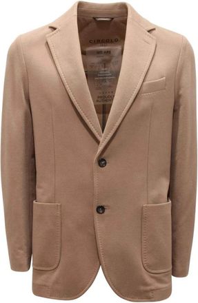 Circolo 1901 Katoenen jas met koorddetails - Heren - Blazers - Beige - 2XL - Katoen - Jassen