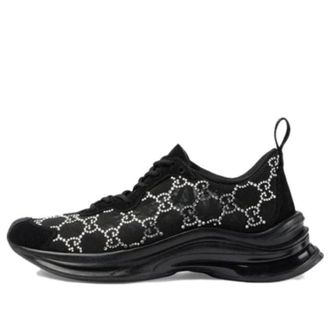 Gucci (WMNS) Gucci Run GG Crystal Sneaker Black 758088-FACG4-1099