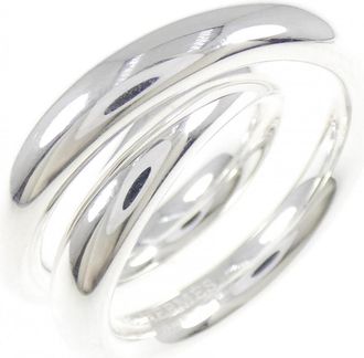 Herm&egrave;s Silver 925 Band Ring (Pre-Owned)