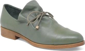 Django & Juliette Womens Kotty Loafers In Olive Leather
