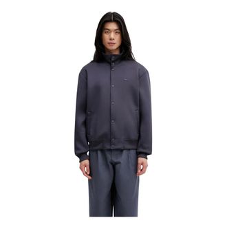 Lacoste Sweatshirt met hoge hals - Heren - Zomerjassen - Grijs - L - Polyester - Jassen