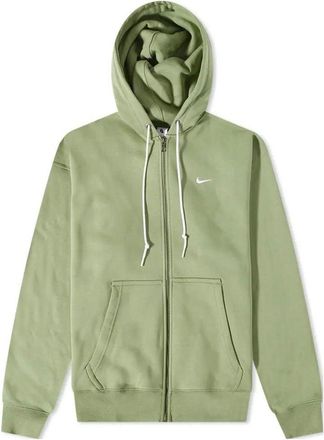 Nike Solo Swoosh Fleece Full Zip Jackets Oil Green DR0403-386