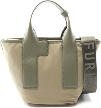 Furla PIUMA S Tote Bag Nylon Leather