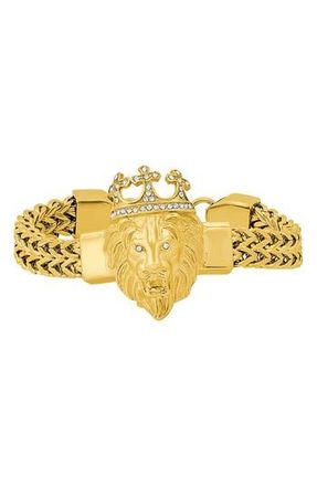 Steeltime Crystal Lion Bracelet in Yellow at Nordstrom Rack
