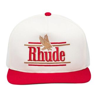 Rhude Accessoires, Heren, Rood, ONE Size, Rossa Structured Hat