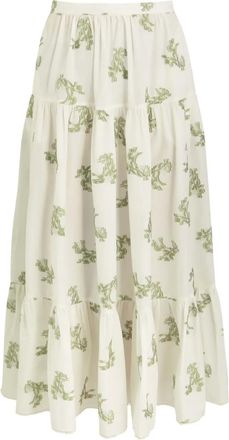 Erdem Gonna lunga a fiori - Toni neutri