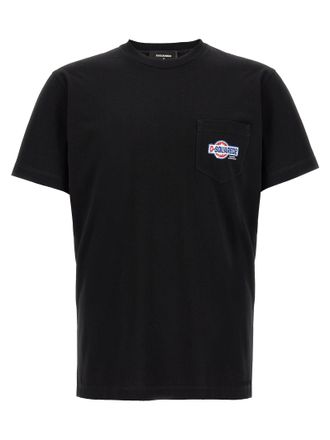 Dsquared2 Dsquared&sup2; Zwarte Katoenen T-Shirt