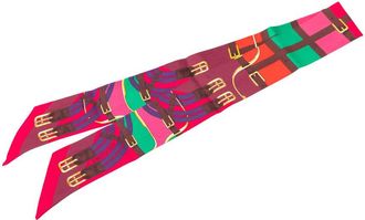 Herm&egrave;s Pre-owned Hermes Mors a Jouets Silk Twilly Scarf Ladies KD1TDUN1ETODTS97