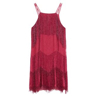 Ted Baker Diveria Roze Minijurk Met Kwastjes