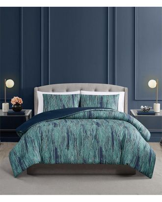 Vince Camuto Linework Stripe Duvet Cover Set
