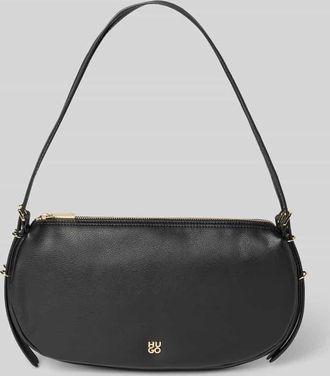 HUGO BOSS Henkeltasche in Lederoptik mit Logo-Detail Modell Neeko P in Black, Gr&ouml;&szlig;e 1