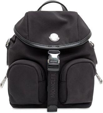 Moncler Trick Backpack - Dames - Rugzakken - Zwart - ONE Size - Leer - Tassen