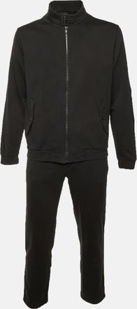 Ermenegildo Zegna Black Cotton Knit Track Jacket & Pants