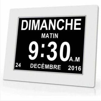 OEM Reloj Digital One Piece De 7 Pulgadas Con Calendario, Fecha Y Hora, Reloj Para Padres Con Alzheimer, Recordatorio De Medicamentos Para Abuelos Y Ni&ntilde;os