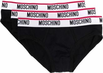 Moschino Slip Tri-Pack - Heren - Onderbroek - Zwart - XS - Katoen - Ondergoed