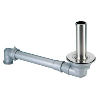 Lira Drenaje Que Ahorra Espacio Con Un Tubo De Rebose De Acero Inoxidable De 270 Mm Para Un Fregadero De 90 Mm De Di&aacute;metro