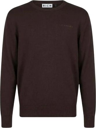 John Richmond Mekligi Sweater - - Knitwear - Uomo - Marrone - S