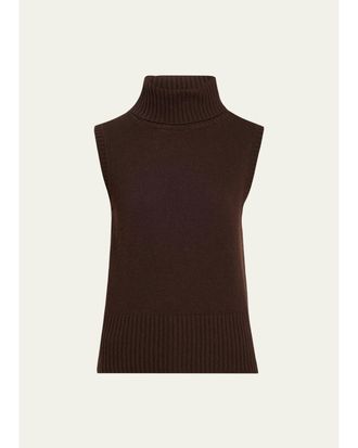 Veronica Beard Mazzy Cashmere Turtleneck Tank