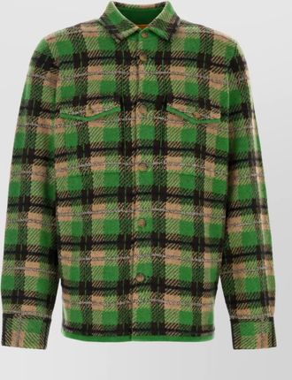 Guest In Residence plaid cashmere shirt jacket