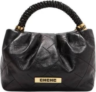 Carolina Herrera Bimba Top Handle - Dames - Handtassen - Zwart - ONE Size - Leer - Tassen