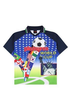 Pleasures Flags Jersey in Multi at Nordstrom, Size Xx-Large