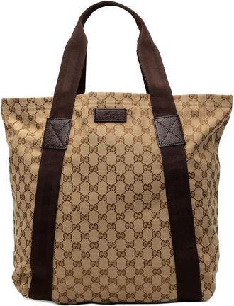 Gucci Pre-owned Gucci GG Canvas Tote Ladies 9ML016P9F1C9PAVO