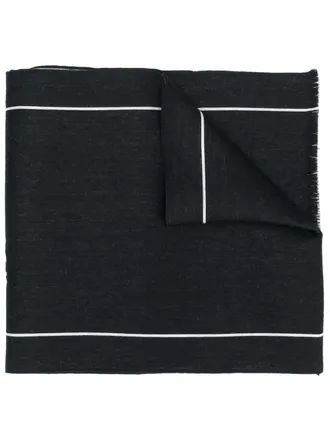 Marcelo Burlon skull tattoo scarf - Zwart