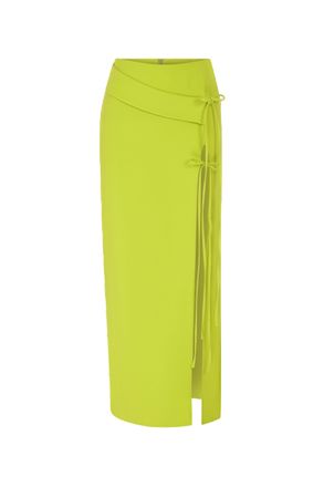 Ila Arna - Deconstructed Midi Skirt With Deep Slit