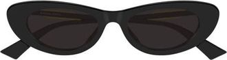 Bottega Veneta 51mm Cat Eye Sunglasses in Black at Nordstrom