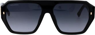 Dsquared2 D2 0128/S Zonnebril - Heren - Zonnebrillen - Zwart - 58 MM - Accessoires