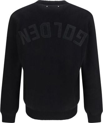Golden Goose Ribbed Knit Cotton Sweater - Black