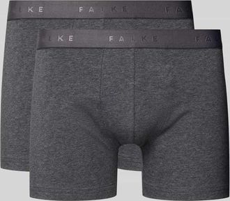 Falke Boxershorts mit elastischem Logo-Bund im 2er-Pack in Anthrazit, Größe XXL