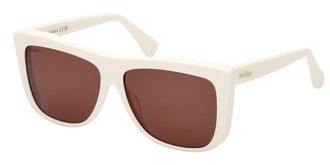 Max Mara MM0066 LEE1 21E Womens Sunglasses White Size 57