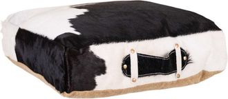 Wanderlust Deco Wanderlust Deco - Cojin De Piel Negro/blanco 48x10x48