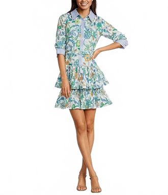 Current Air Paisley Print Tiered Dress In Multicolor