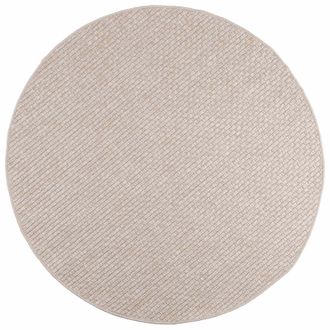 vidaXL Alfombras De &Aacute;rea Redondo Faro Crema &Oslash; 120 Cm Poli&eacute;ster Vidaxl